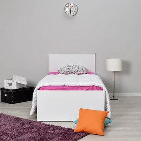 Białe łóżko jednoosobowe 90x190 cm KRY – Kalune Design