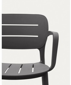 Szare plastikowe krzesło ogrodowe Morella – Kave Home