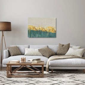 Obraz na szkle - Tekstura ze złotą dekoracją (70x50 cm)