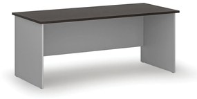 Biurko proste PRIMO GRAY, 1800 x 800 mm, szare/wenge