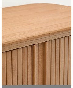Wisząca szafka pod umywalkę w dekorze jesionu w naturalnym kolorze 90x40 cm Mailen – Kave Home