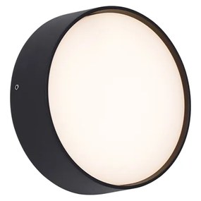 Nowoczesna lampa ścienna zewnętrzna czarna z LED IP65 - Dop