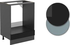 Szafka kuchenna czarny wysoki połysk 60x60x81.6 r-line