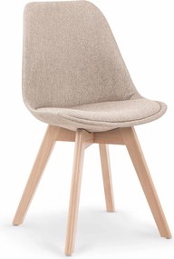 Tapicerowane krzesło na drewnianych nogach K303 Halmar