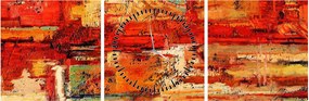 Obraz muralu (z zegarem) (90x30 cm)