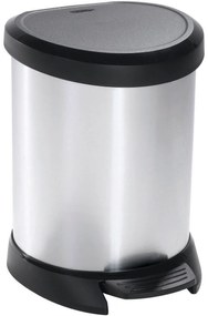 Curver Kosz na śmieci Decobin 5 l, srebrny