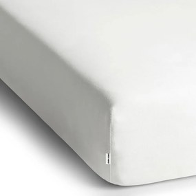 Białe dżersejowe prześcieradło z gumką 160x200 cm Amber – Restilo