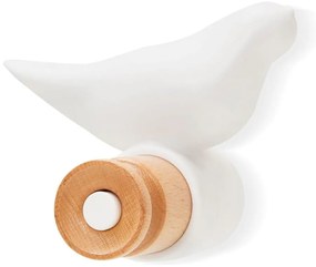 Biały haczyk ścienny Bonami Essentials Bird