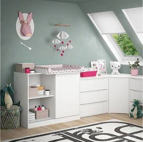 Przewijak dla dziecka biały 113x53x93 ruben