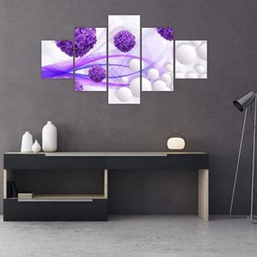 Zdjęcie - Kulki, kulki, kwiaty, ... (125x70 cm)