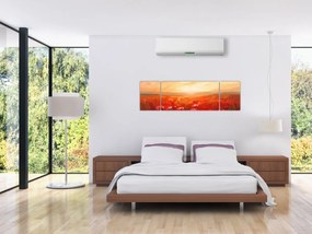 Obraz - Pole maków (170x50 cm)
