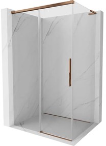 Mexen Rox L kabina prysznicowa rozsuwana 115 x 75 cm, transparent, różowe złoto - 8C2L-115-075-60-00