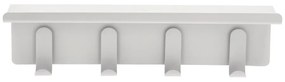 Jasnoszary stalowy wieszak ścienny z półką 11,5 cm A-Hallway – Zone