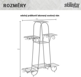 STILISTA Kwietnik, 102 x 76 x 24 cm, stal