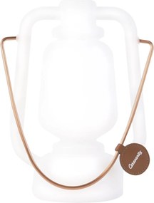Lampa stołowa biała z efektem płomienia 22 cm - Storm Mini