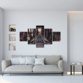 Obraz mostu kolejowego (125x70 cm)