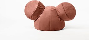 Czerwony aksamitny worek do siedzenia dla dzieci The Brooklyn Kids Ears