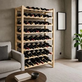Wysoki drewniany regał na wino - Onrero 4X