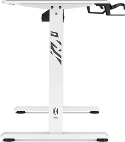Biurko gamingowe z regulacją wysokości Diablo X-Tensio 110 cm, kolor biały