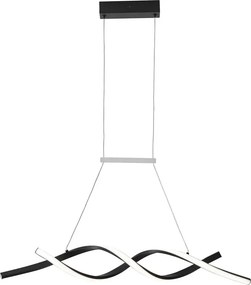 Czarna nowatorska lampa wisząca nad stół P6-W00