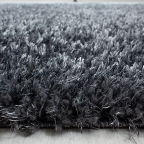Dywan shaggy poliestrowy Brilliant szary 60 cm x 110 cm