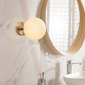Kinkiet w biało-złotym kolorze ø 15 cm Atmaca – Opviq lights
