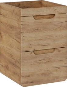 Wąska szafka pod umywalkę wpuszczaną 40 cm, Aruba 823 FSC, dąb craft złoty