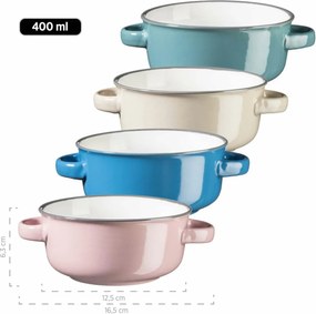Mäser Zestaw 4 misek do zupy MAILA – 12,5 cm, mieszanka petrojelowa
