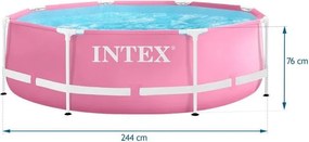 Basen ogrodowy stelażowy 244 cm Intex 290, okrągły