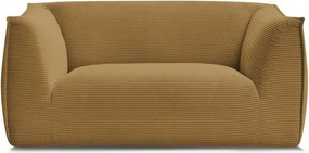 Musztardowa sztruksowa sofa 170 cm Giorgia – Bobochic Paris