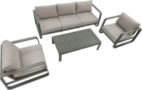 Zestaw aluminiowy ISABELLA dla 5 osób (oliwkowy)