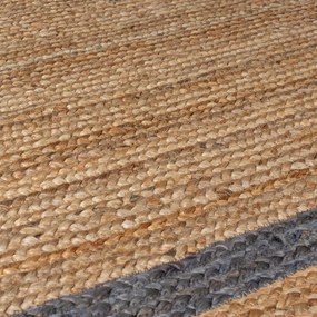 Szaro-naturalny dywan z juty tkany ręcznie 160x230 cm Grace Grey – Flair Rugs