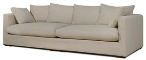 Beżowa sztruksowa sofa 266 cm Comfy – Scandic