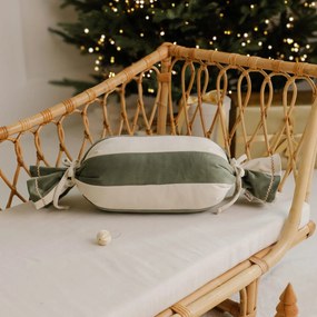 Szałwiowa poduszka świąteczna Cukierek