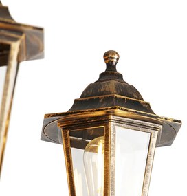 Zewnetrzna Inteligentna lampa zewnętrzna złota 3-światłowa z Wi-Fi ST64 - New Haven klasyczny/Antyczny Oswietlenie zewnetrzne