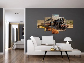 Obraz - Lokomotywa parowa (125x70 cm)