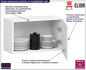 Biała górna szafka okapowa 60 cm Skalo