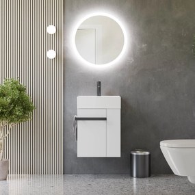 Gäste-WC Badmöbel-Set COMPACT 45 cm mit Waschbecken