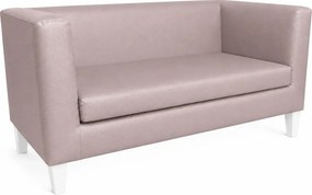 Sofa Monaco : Kolor nogi - Biała, Kolor tkaniny - EKO-SKÓRA - 11D, Typ tkaniny - Eko-skóra , Wysokość nogi - 15 cm
