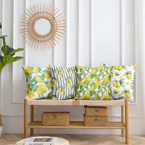 Poszewki na poduszki zestaw 4 szt. 43x43 cm Lemons – Mila Home