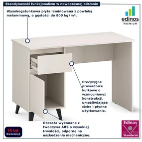 Kaszmirowe biurko z kontenerkiem K6-S64