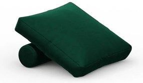 Zielona aksamitna poduszka do sofy modułowej Rome Velvet – Cosmopolitan Design
