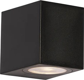 Nowoczesna lampa ścienna zewnętrzna czarna plastikowa - Baleno