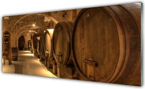 Panel nad blat kuchenny Drewniane Beczki W Starym Stylu