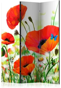 Parawan dwustronny Kwiaty 135x172 cm 3-częściowy wielokolorowy ARTGEIST B