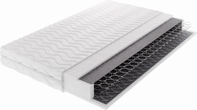 Masseno Materac MIRELLE 100x200 cm sprężynowy bonellowy dwustronny średnio twardy H3