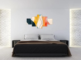 Obraz - Minimalistyczna kolorowa ilustracja II. (125x70 cm)