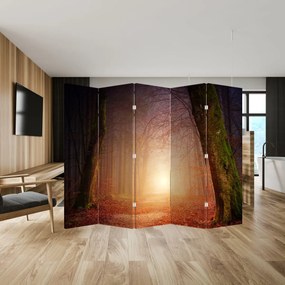 Parawan - Jesienny las we mgle (210x170 cm)