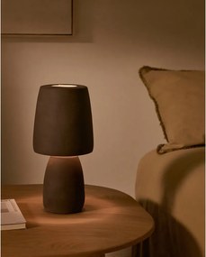 Ciemnobrązowa lampa stołowa (wysokość 30 cm) Tandy – Kave Home