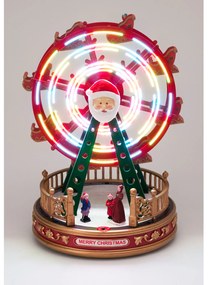 Obrotowa dekoracja świąteczna LED, diabelski młyn, 23 x 23 x 31 cm